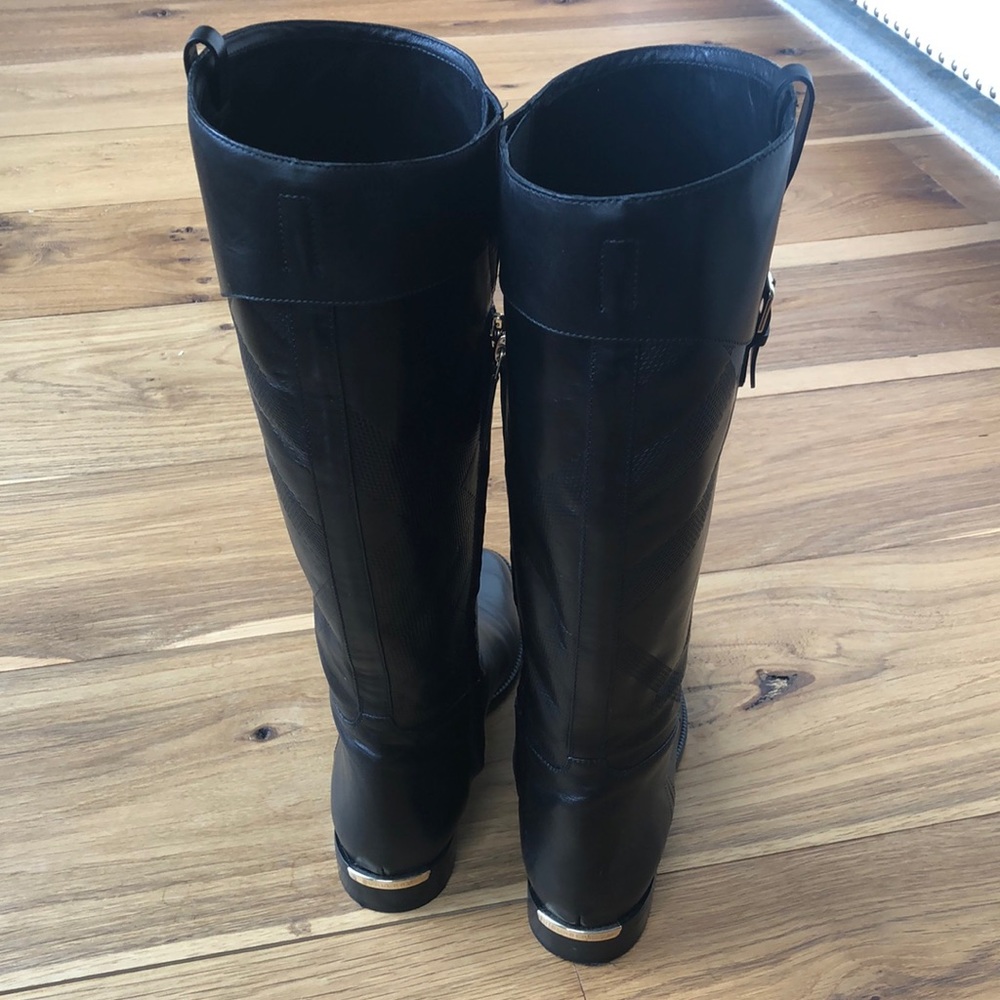 Burberry Knee High Leather Boots - Picture 6 of 8